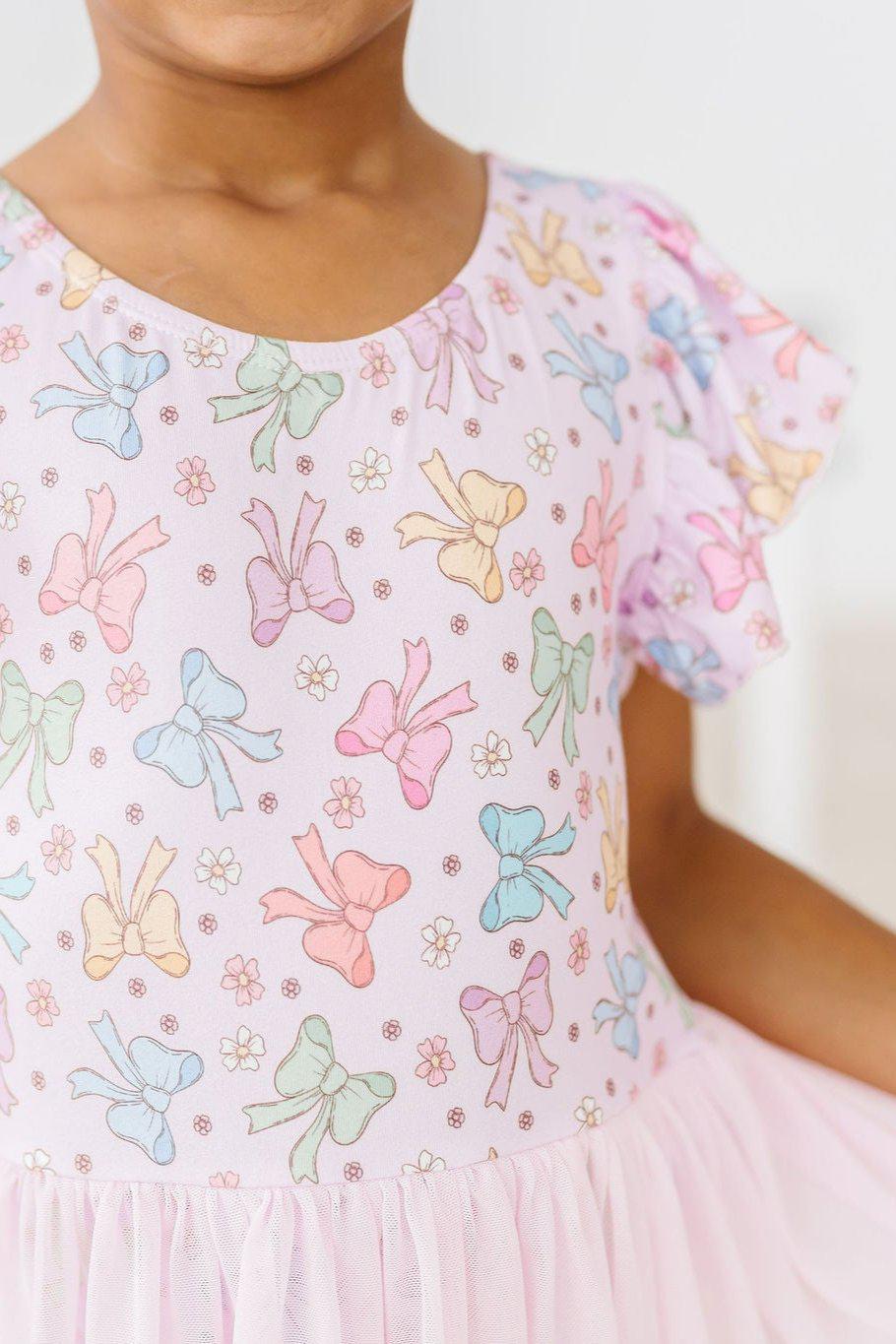 Springtime Bows S/S Twirl Leotard by Mila & Rose ®