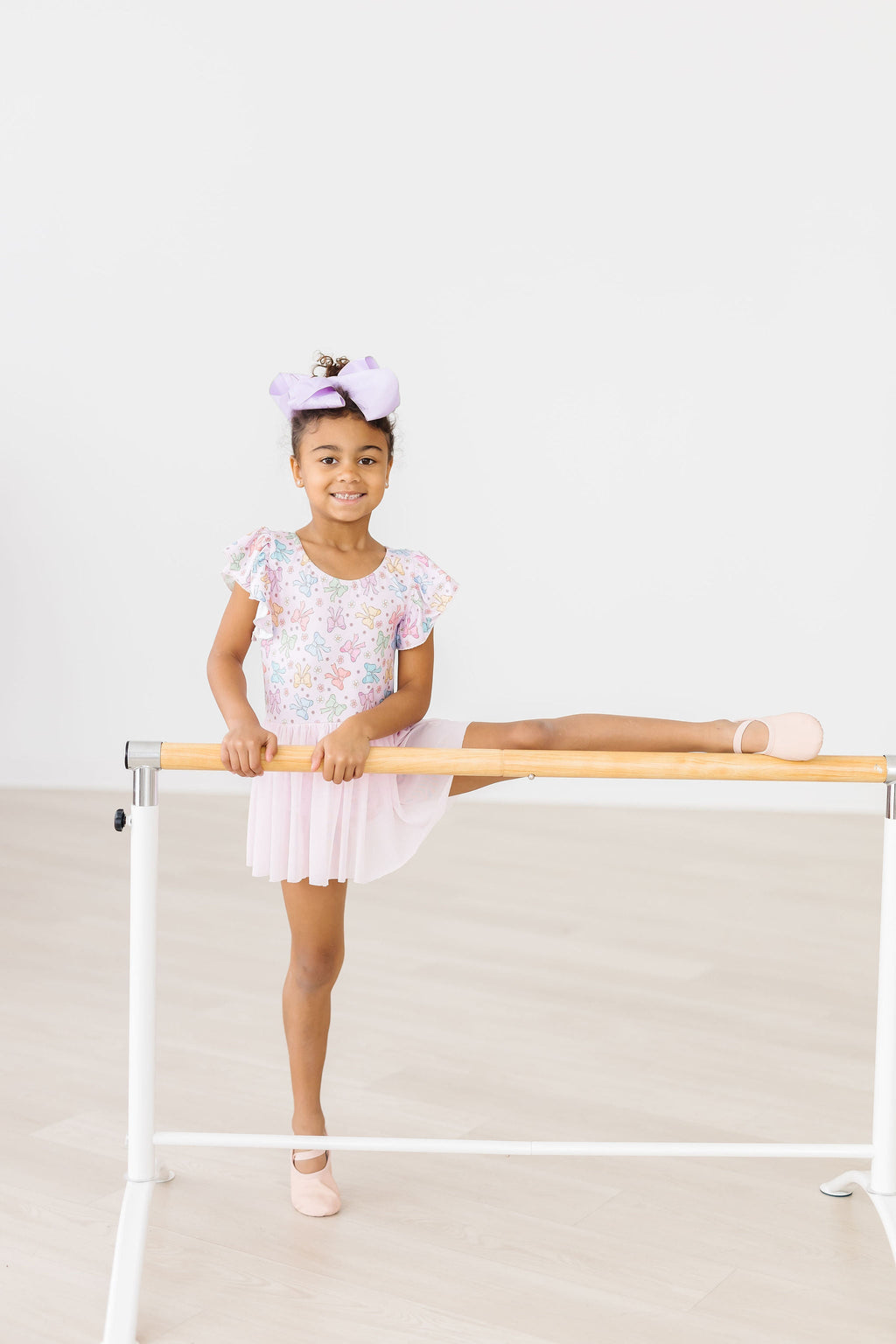 Springtime Bows S/S Twirl Leotard by Mila & Rose ®
