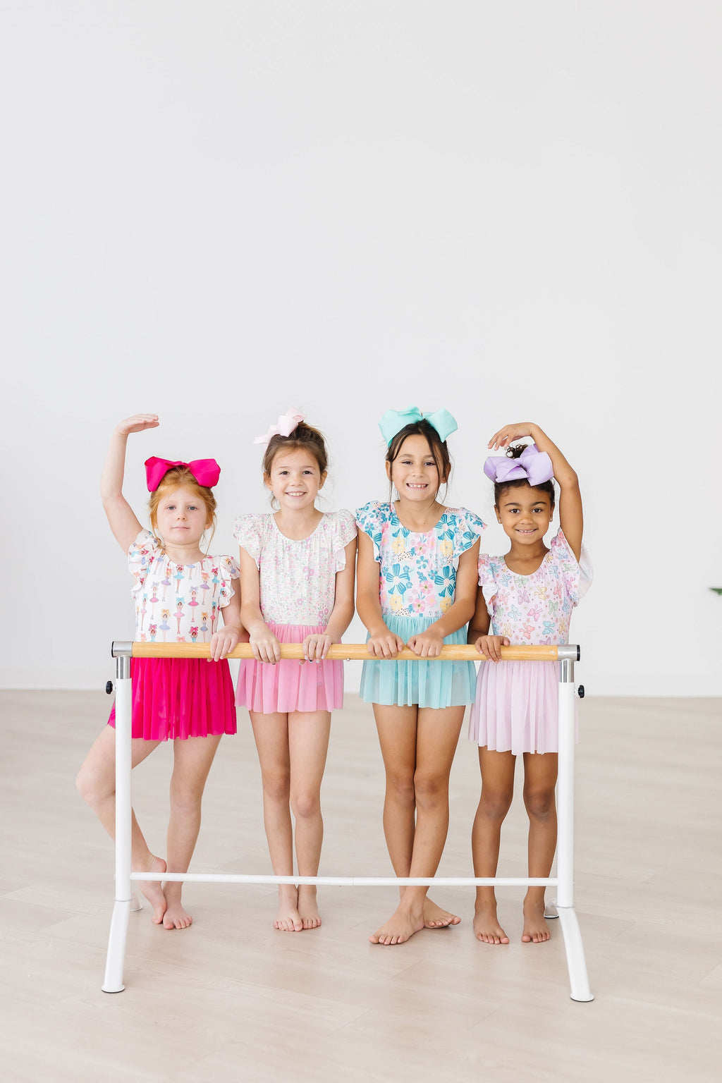 Springtime Bows S/S Twirl Leotard by Mila & Rose ®