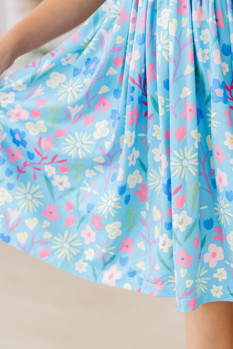 Springtime Splendor Flutter Sleeve Twirl Dress by Mila & Rose ®
