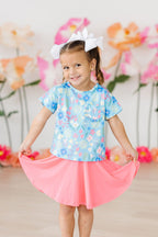 Springtime Splendor Ruffle Pocket Tee by Mila & Rose ®