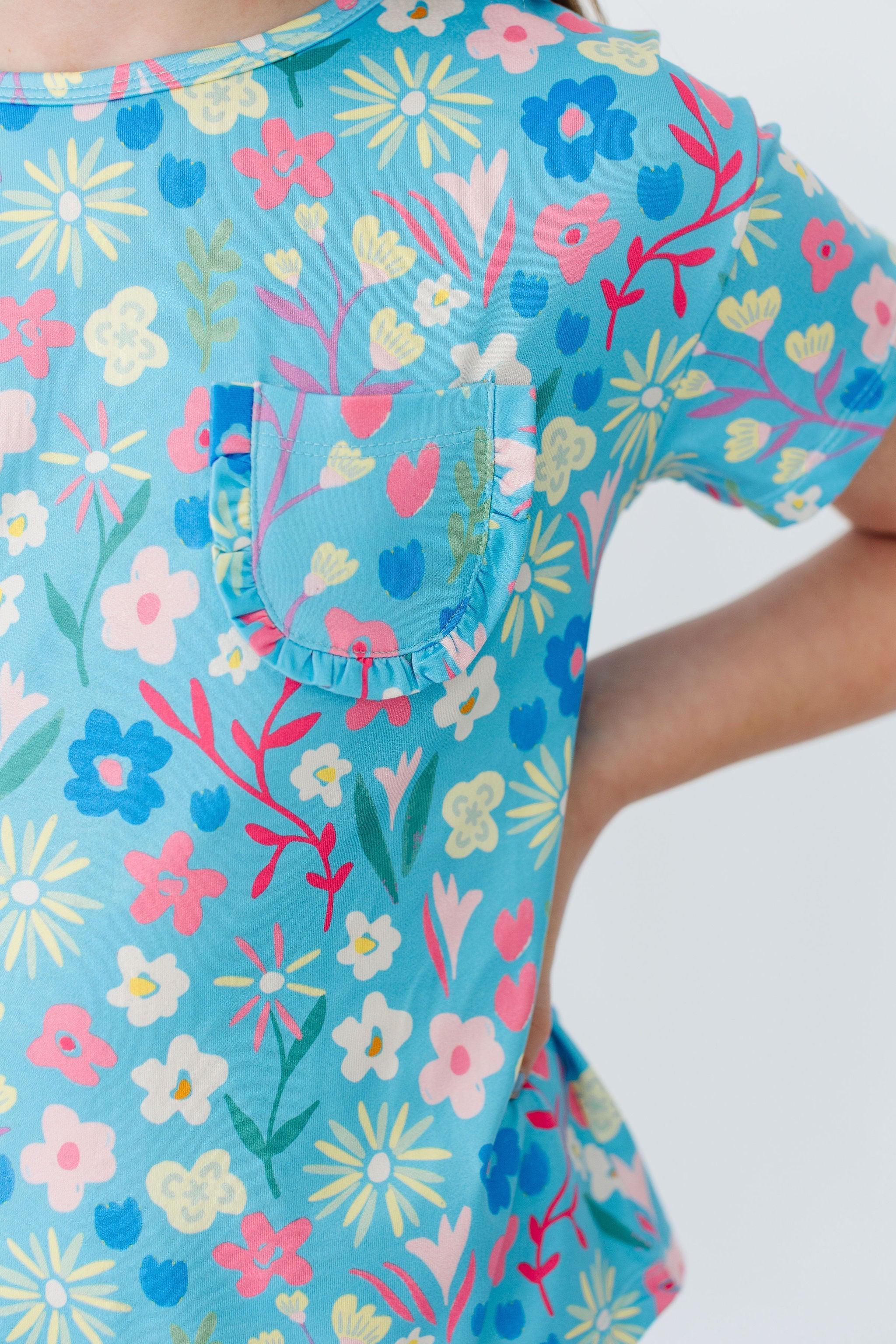 Springtime Splendor Ruffle Pocket Tee by Mila & Rose ®