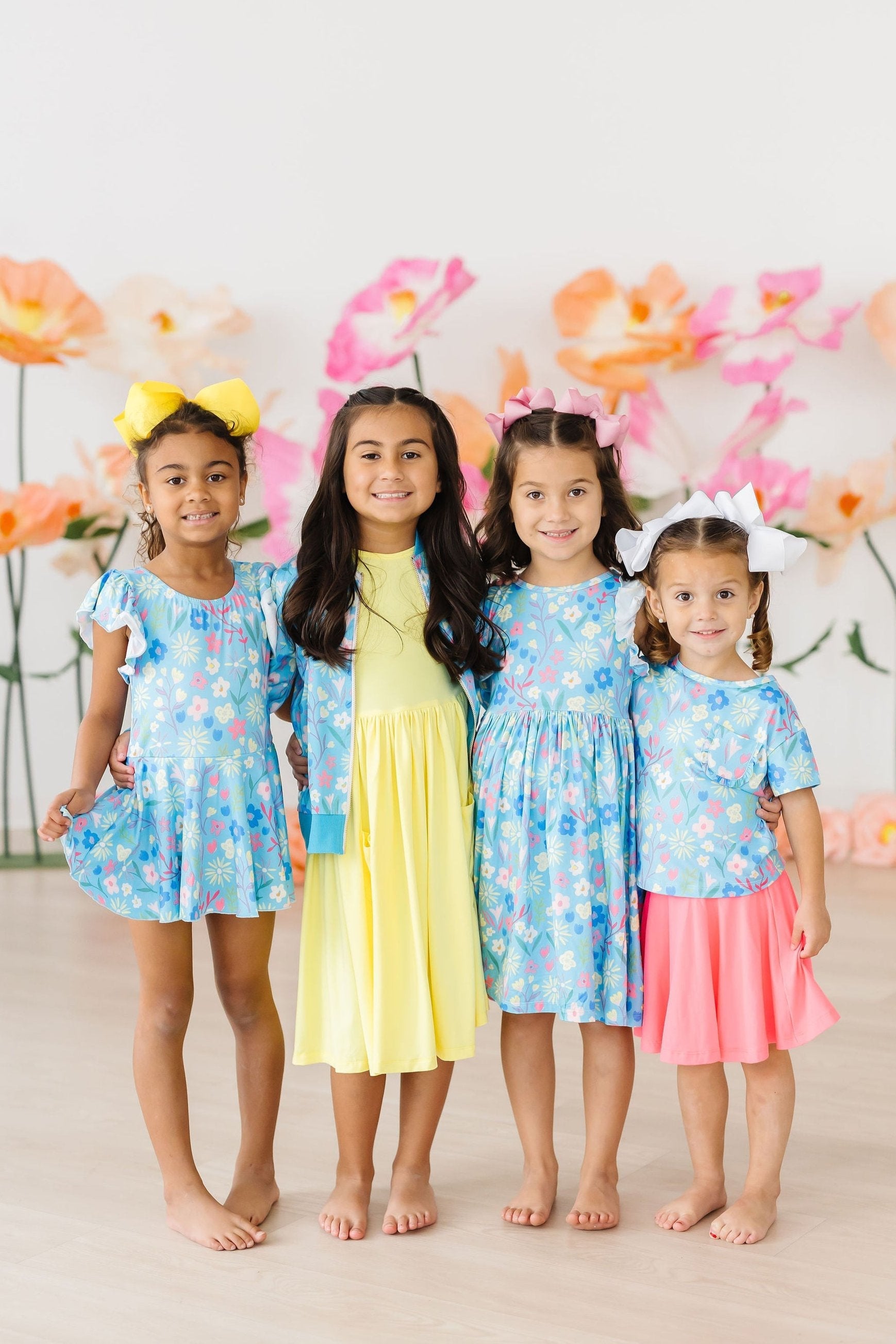 Springtime Splendor Flutter Sleeve Twirl Dress by Mila & Rose ®