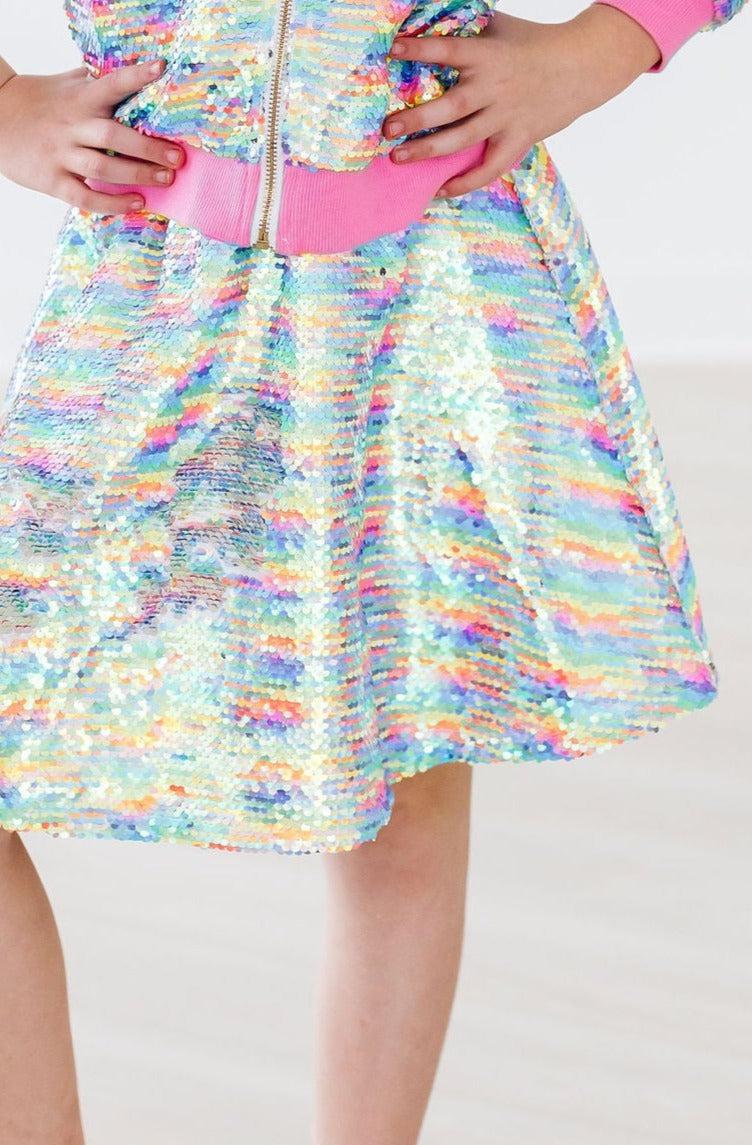 Sprinkles Flip Sequin Twirl Skort by Mila & Rose ®