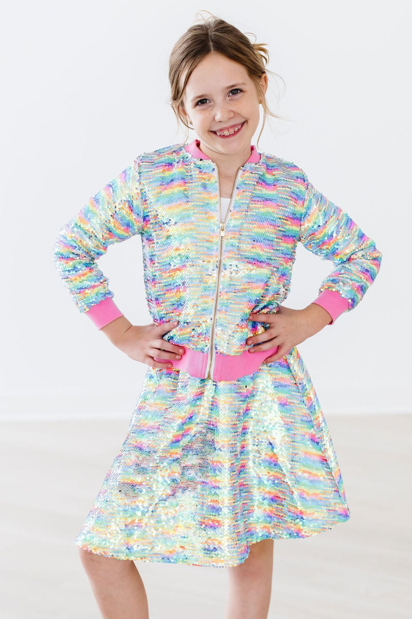 Sprinkles Flip Sequin Twirl Skort by Mila & Rose ®