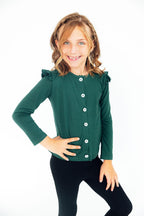 Spruce Ruffle Cardigan by Mila & Rose ®