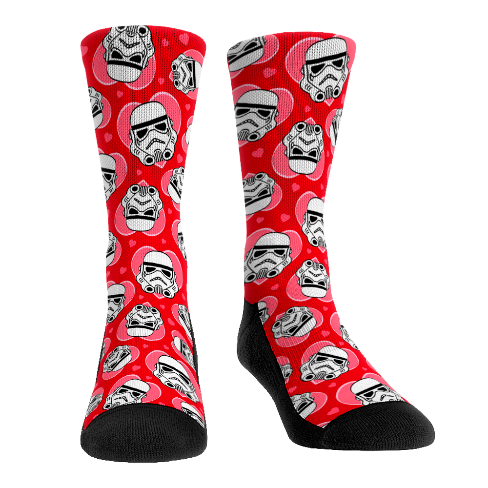 Stormtrooper Hearts All-Over by Rock 'Em Socks
