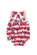 Stars & Stripes Ruffle Cross Back Romper by Mila & Rose ®