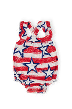 Stars & Stripes Ruffle Cross Back Romper by Mila & Rose ®