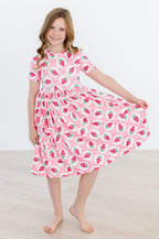 Strawberry Fields S/S Pocket Twirl Dress by Mila & Rose ®