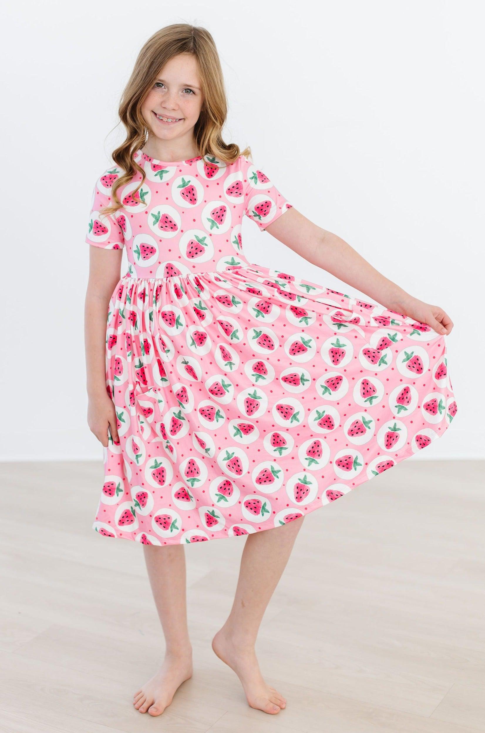 Strawberry Fields S/S Pocket Twirl Dress by Mila & Rose ®