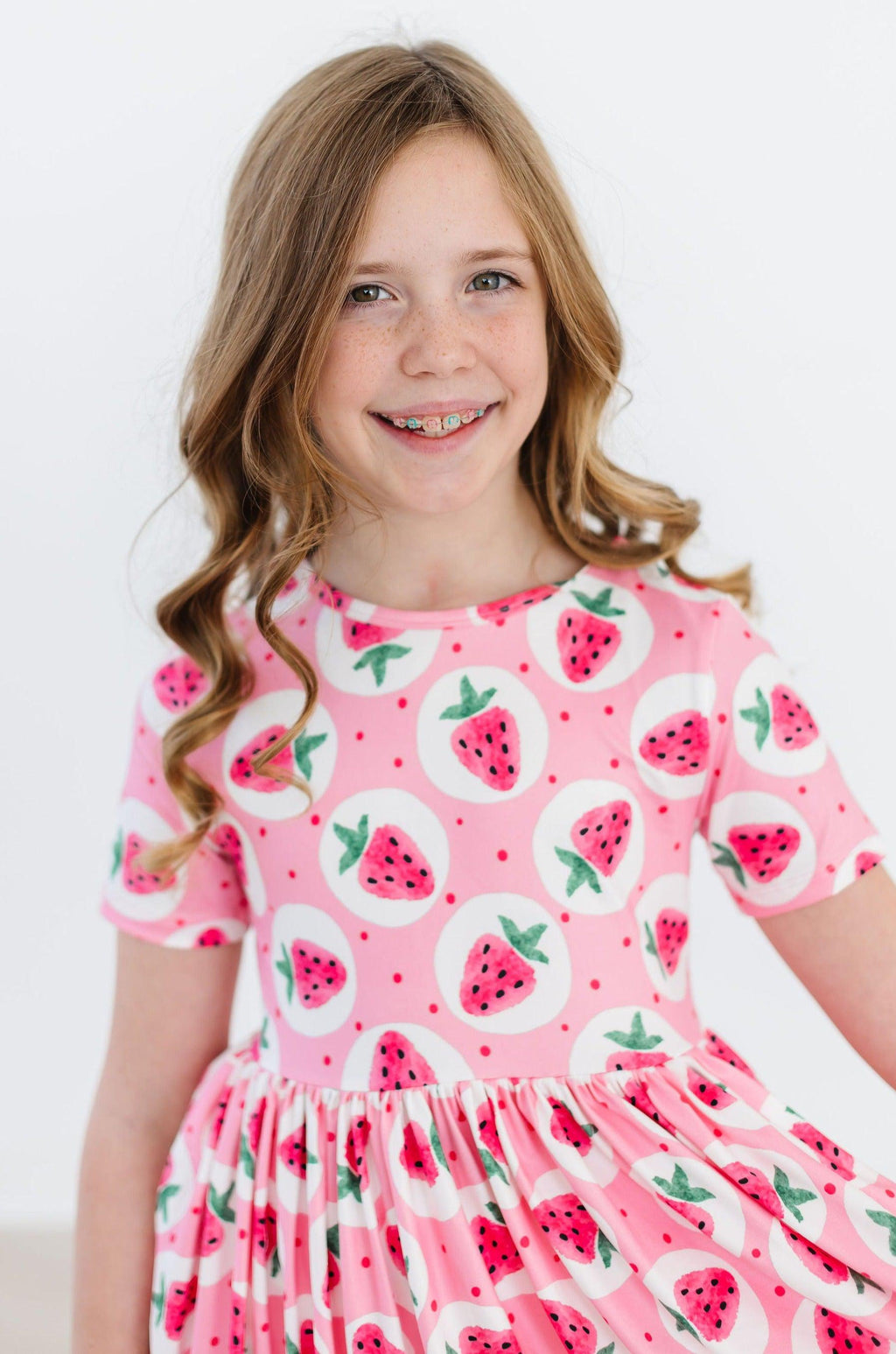 Strawberry Fields S/S Pocket Twirl Dress by Mila & Rose ®