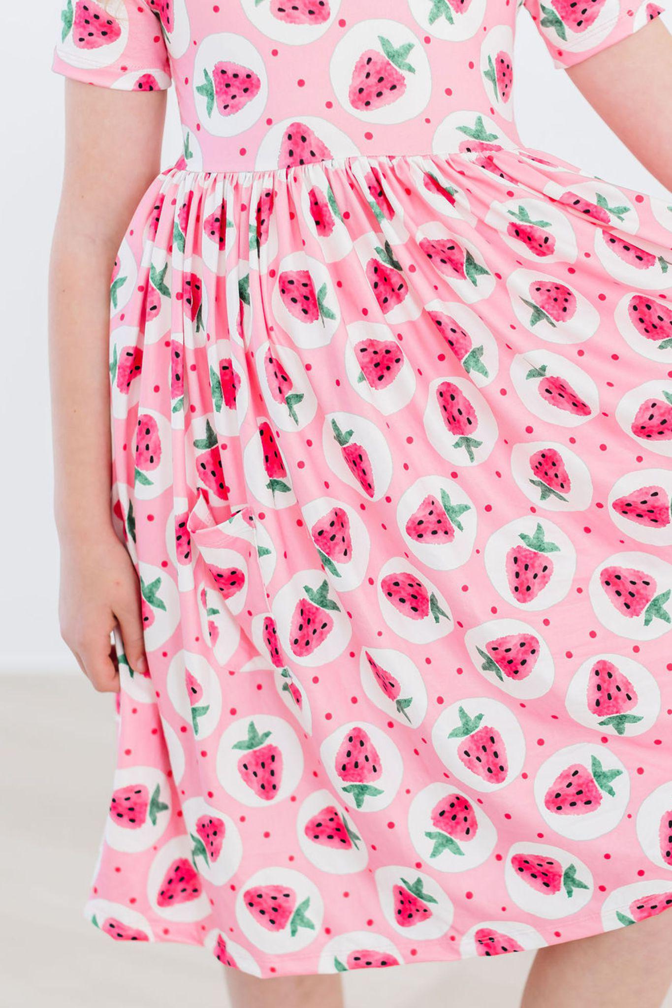 Strawberry Fields S/S Pocket Twirl Dress by Mila & Rose ®