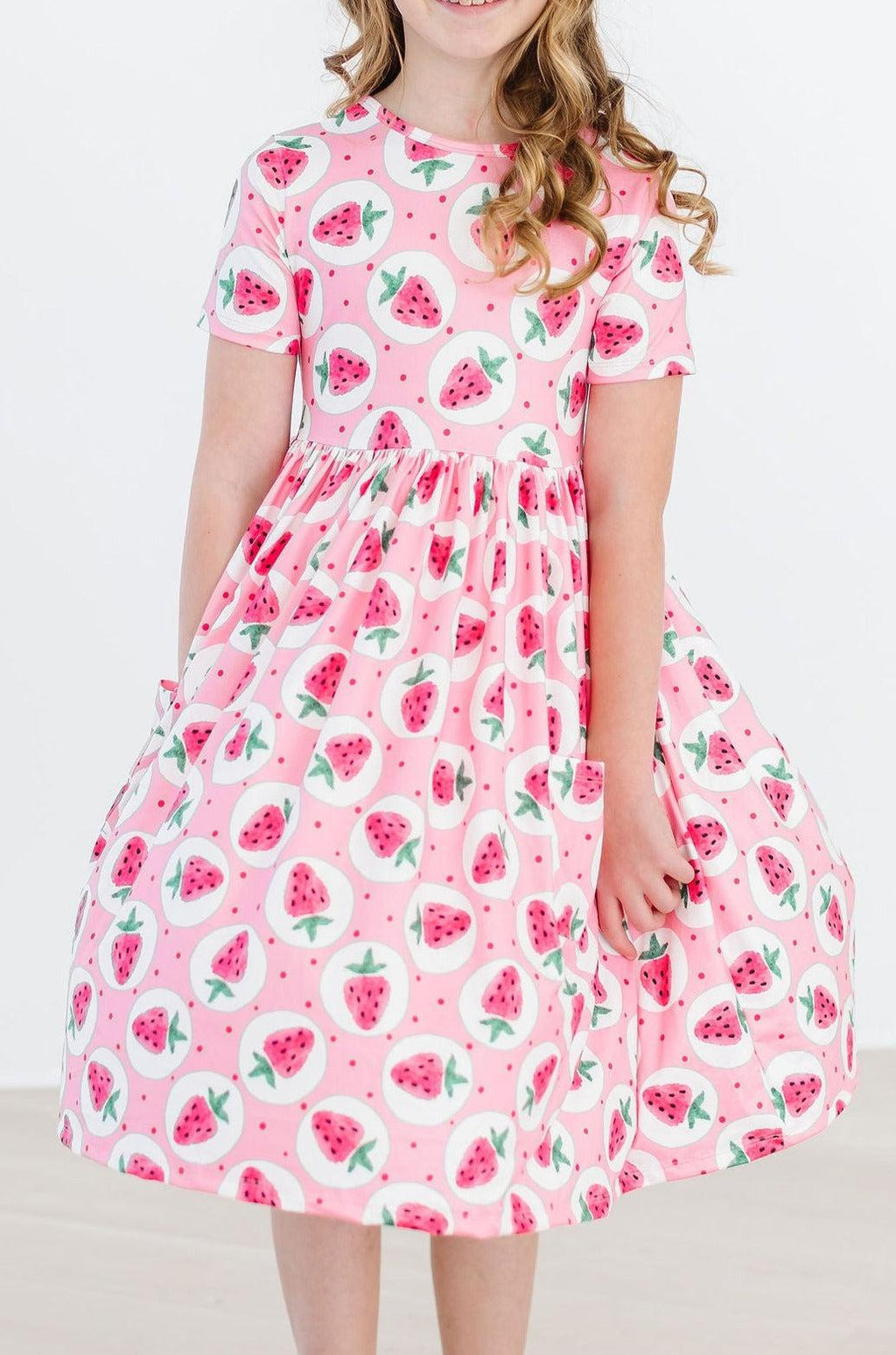 Strawberry Fields S/S Pocket Twirl Dress by Mila & Rose ®