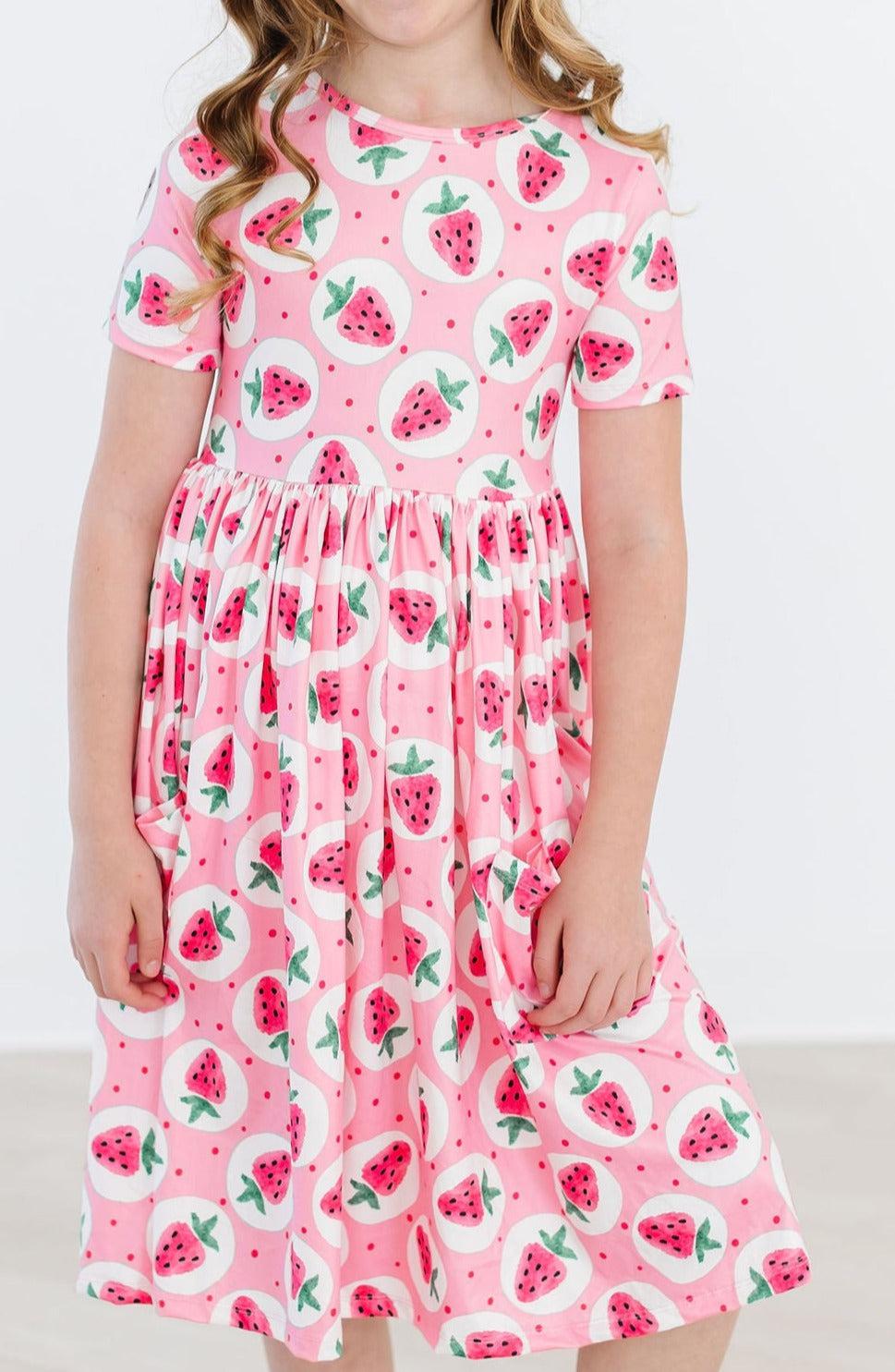 Strawberry Fields S/S Pocket Twirl Dress by Mila & Rose ®