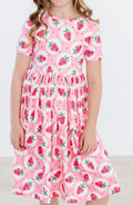 Strawberry Fields S/S Pocket Twirl Dress by Mila & Rose ®