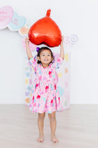 Sucker for You 3/4 Sleeve Pocket Twirl Dress by Mila & Rose ®