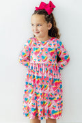Sugar & Spice 3/4 Sleeve Pocket Twirl Dress by Mila & Rose ®