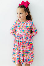 Sugar & Spice 3/4 Sleeve Pocket Twirl Dress by Mila & Rose ®