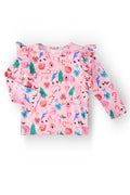 Sugarplum Fairy L/S Ruffle Tee by Mila & Rose ®