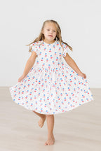 Summer Sweets Flutter Sleeve Twirl Dress by Mila & Rose ®
