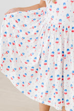 Summer Sweets Flutter Sleeve Twirl Dress by Mila & Rose ®