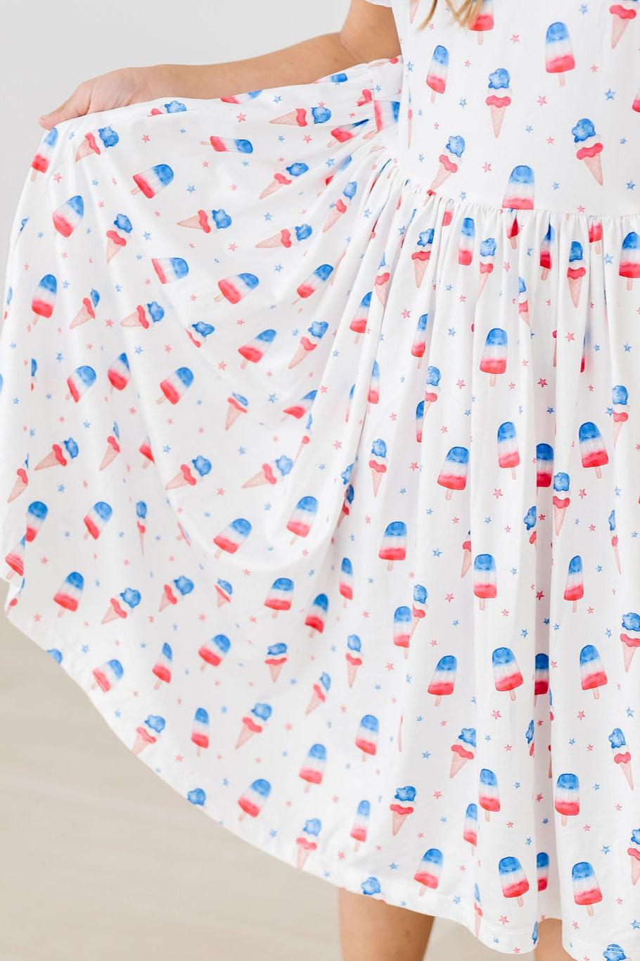 Summer Sweets Flutter Sleeve Twirl Dress by Mila & Rose ®
