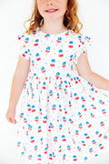 Summer Sweets Flutter Sleeve Twirl Dress by Mila & Rose ®