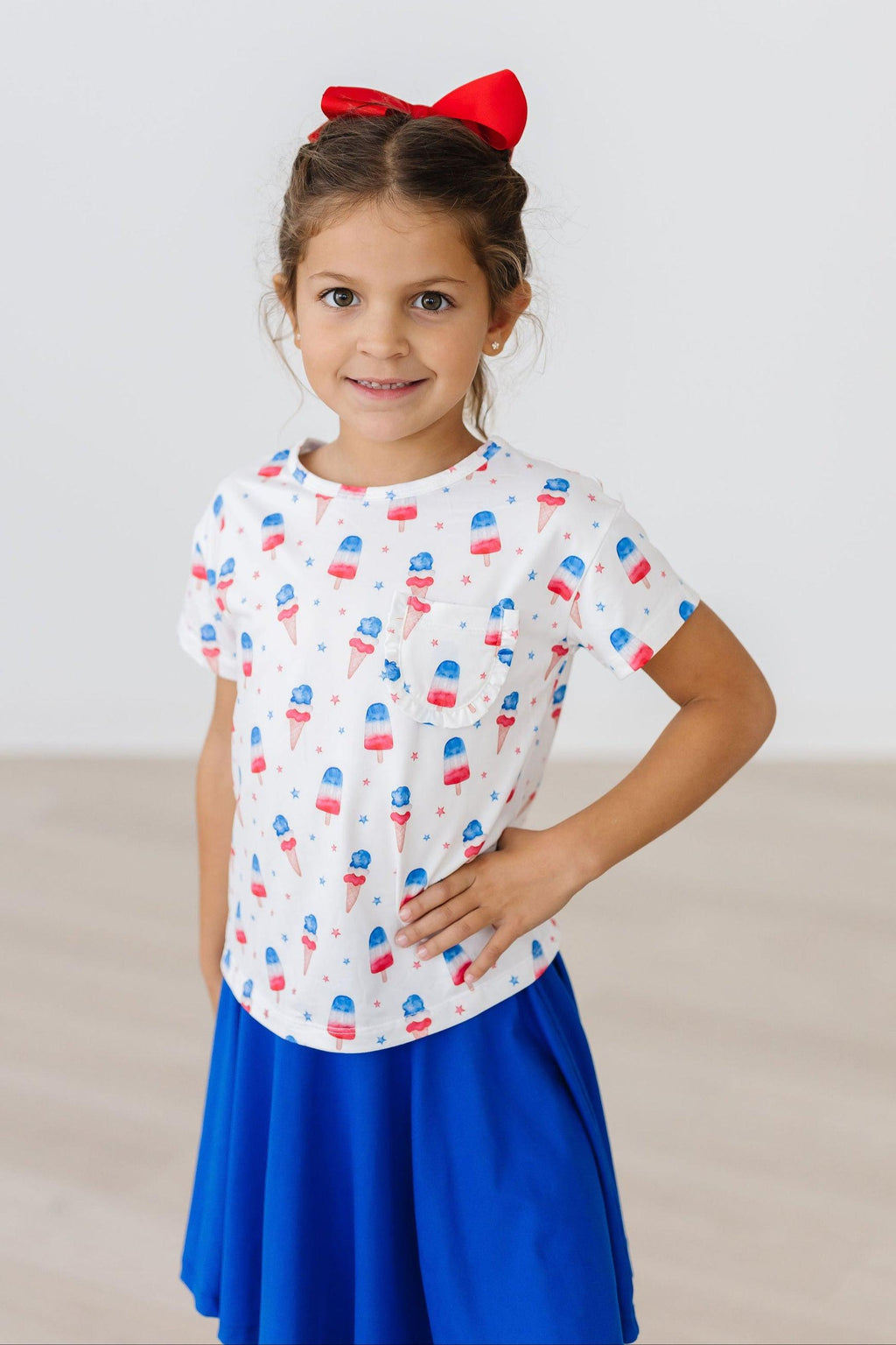 Summer Sweets Ruffle Pocket Tee by Mila & Rose ®