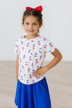 Summer Sweets Ruffle Pocket Tee by Mila & Rose ®