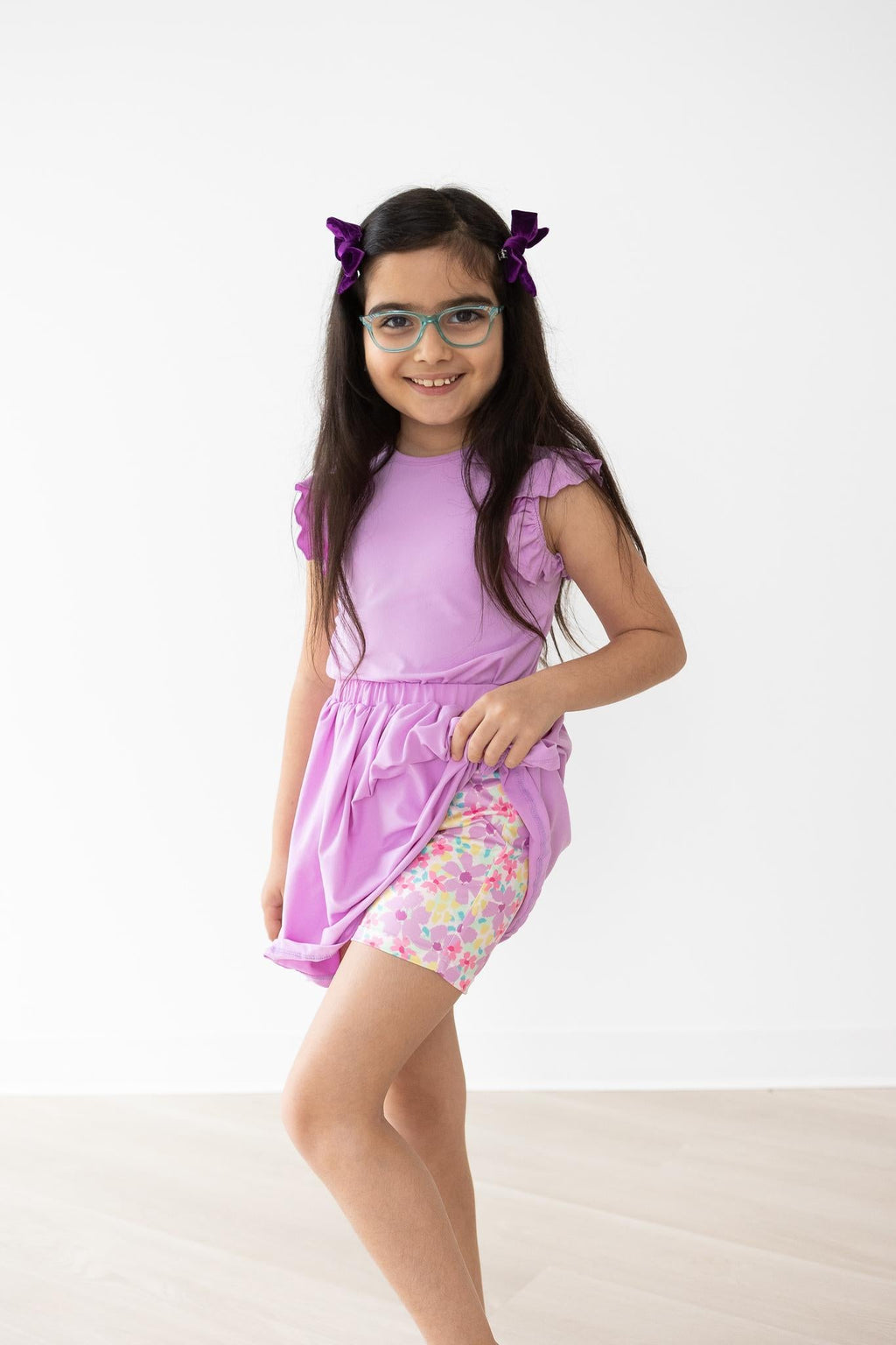 Summer Watercolor Twirl Shorts by Mila & Rose ®