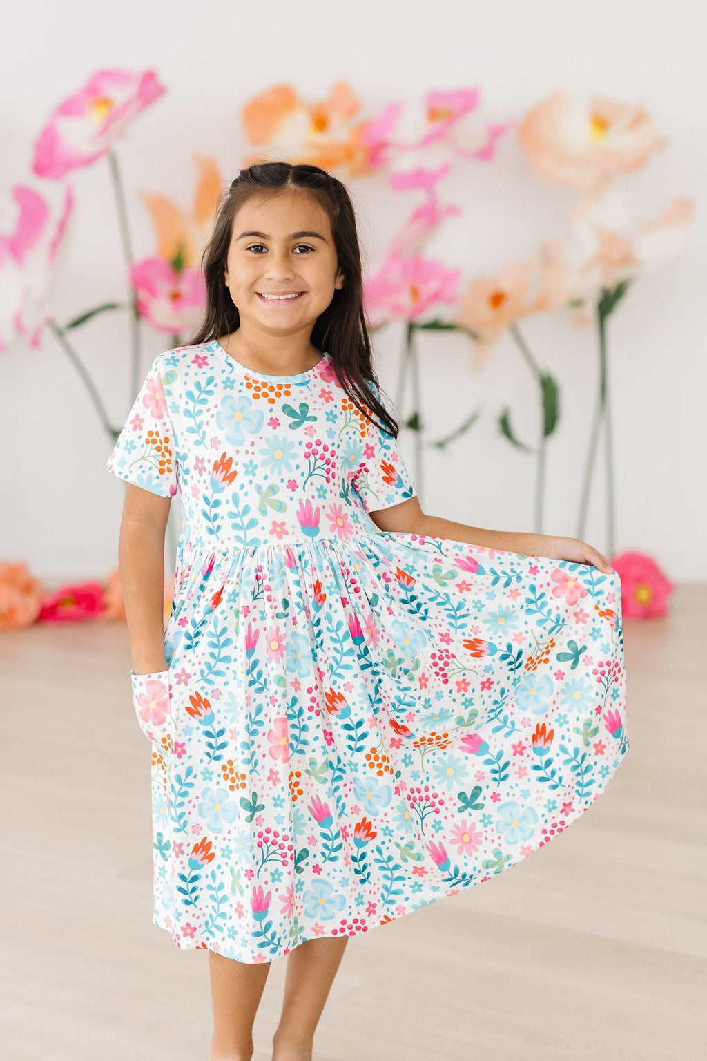 Sunlit Garden S/S Pocket Twirl Dress by Mila & Rose ®