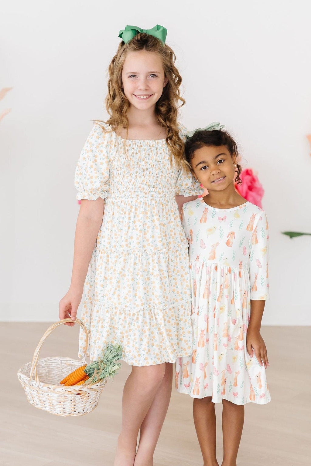 Sunny Bunnies 3/4 Sleeve Pocket Twirl Dress by Mila & Rose ®