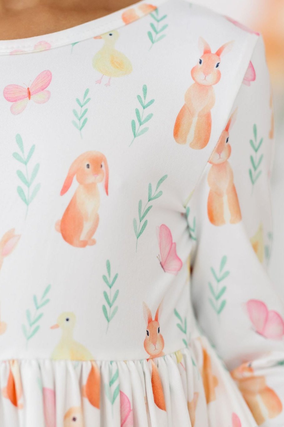 Sunny Bunnies 3/4 Sleeve Pocket Twirl Dress by Mila & Rose ®