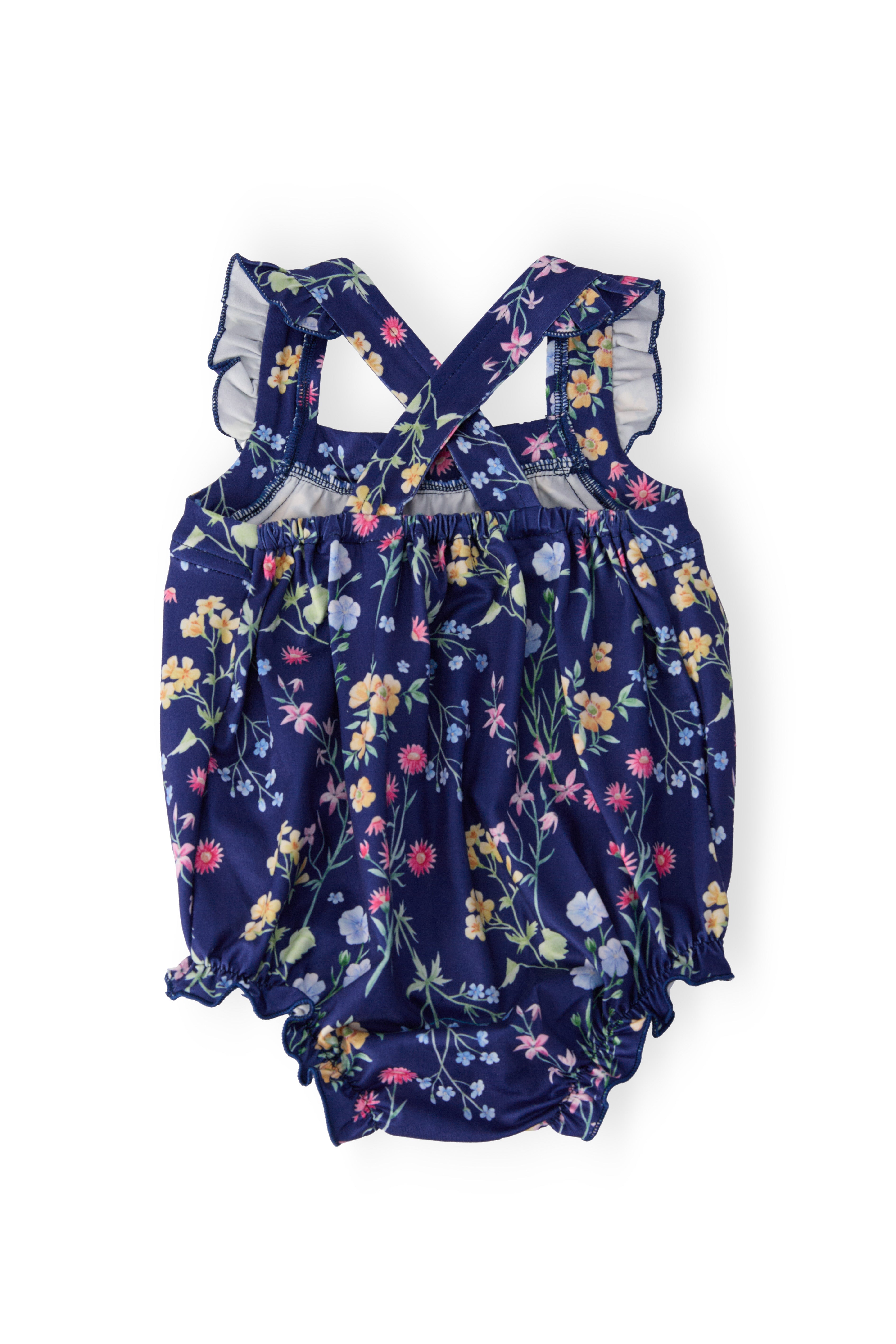 Sunny Meadow Ruffle Cross Back Romper by Mila & Rose ®