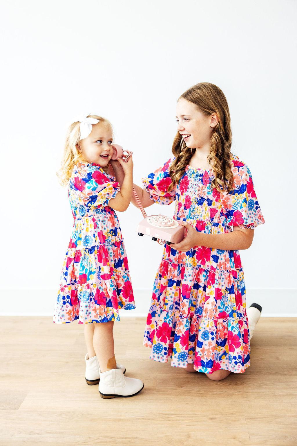 Sunshine Garden Smocked Ruffle Dress by Mila & Rose ®