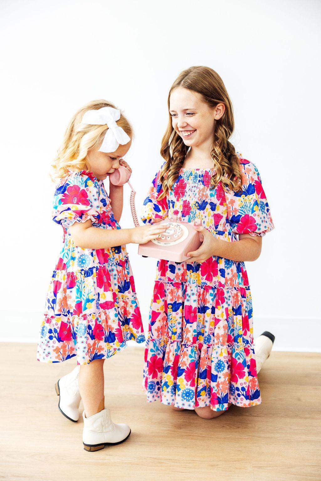 Sunshine Garden Smocked Ruffle Dress by Mila & Rose ®