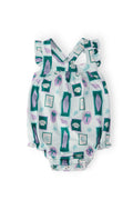 Surfer Girl Ruffle Cross Back Romper by Mila & Rose ®