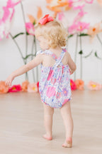Sweet Springtime Ruffle Cross Back Romper by Mila & Rose ®