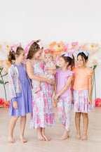 Sweet Springtime Ruffle Maxi Dress by Mila & Rose ®