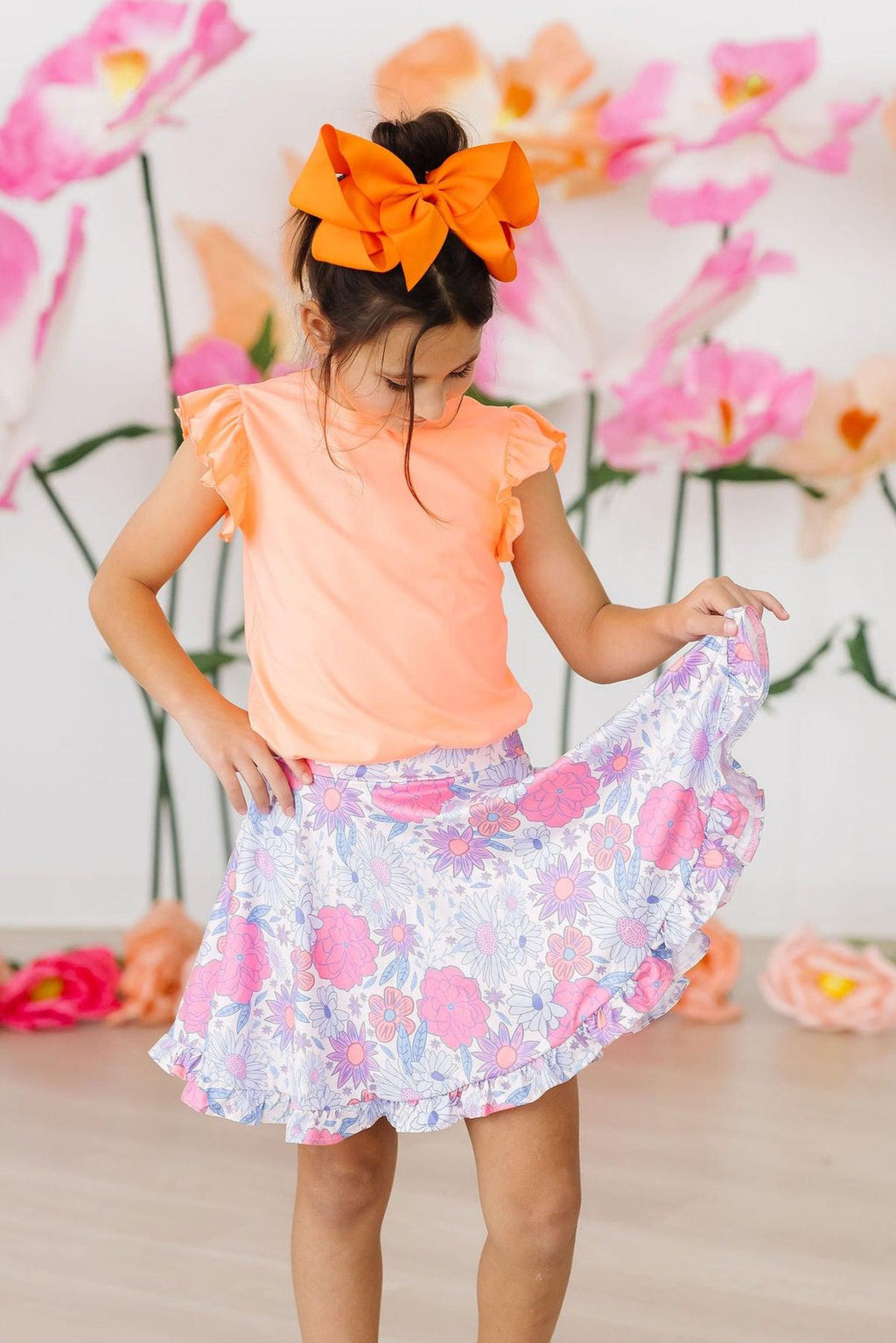 Sweet Springtime Ruffle Twirl Skort by Mila & Rose ®