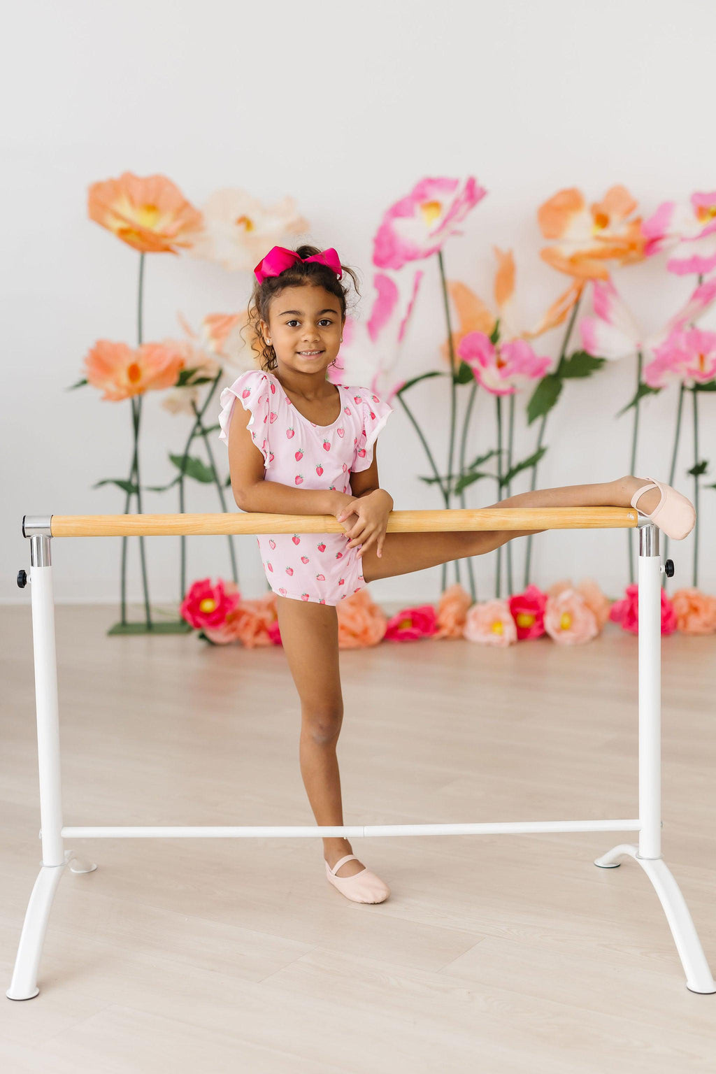 Sweet Strawberries S/S Flutter Sleeve Leotard by Mila & Rose ®