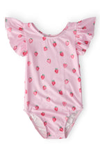 Sweet Strawberries S/S Flutter Sleeve Leotard by Mila & Rose ®