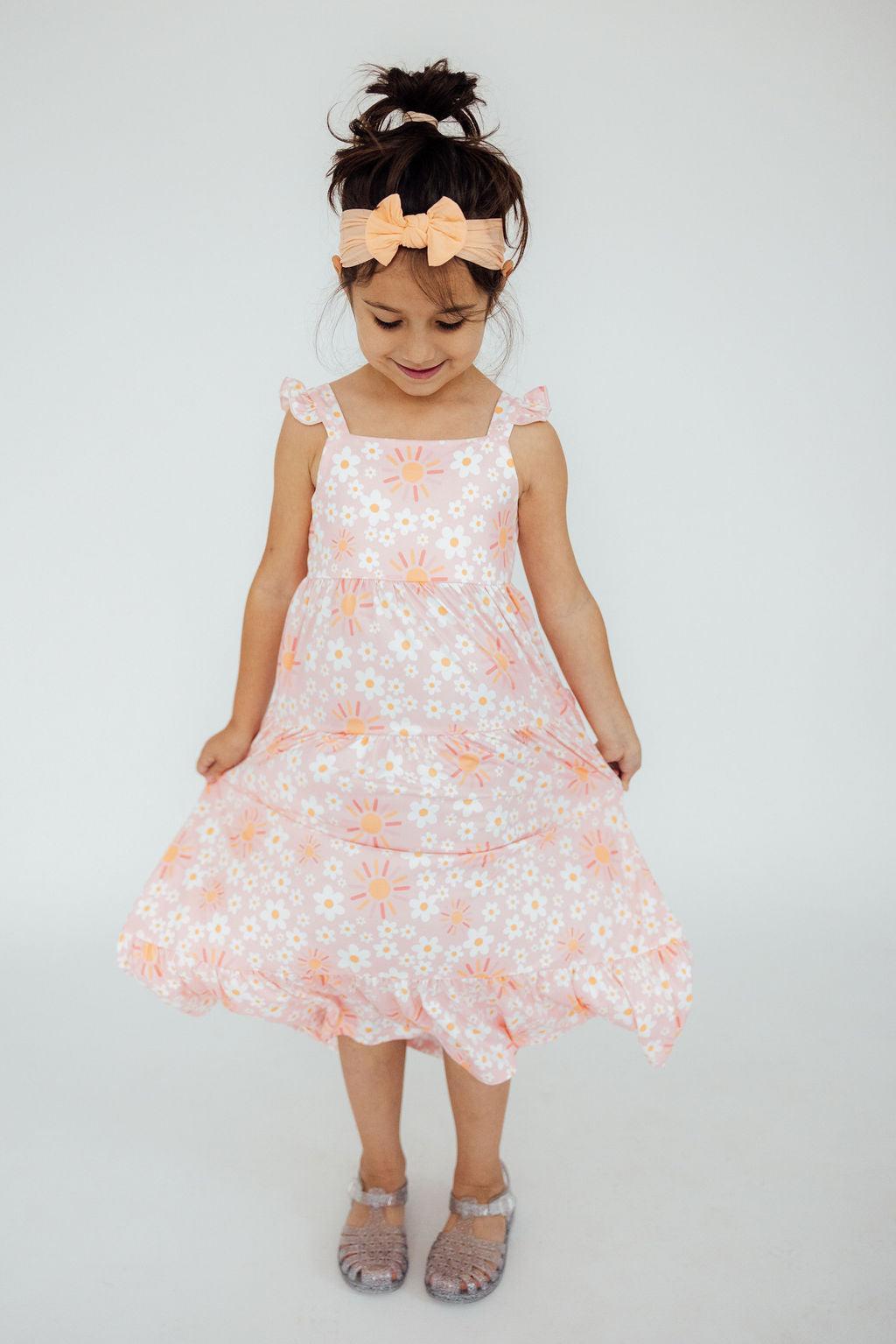 Sweet & Sunny Ruffle Maxi Dress by Mila & Rose ®