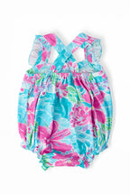 Tropical Punch Ruffle Cross Back Romper by Mila & Rose ®