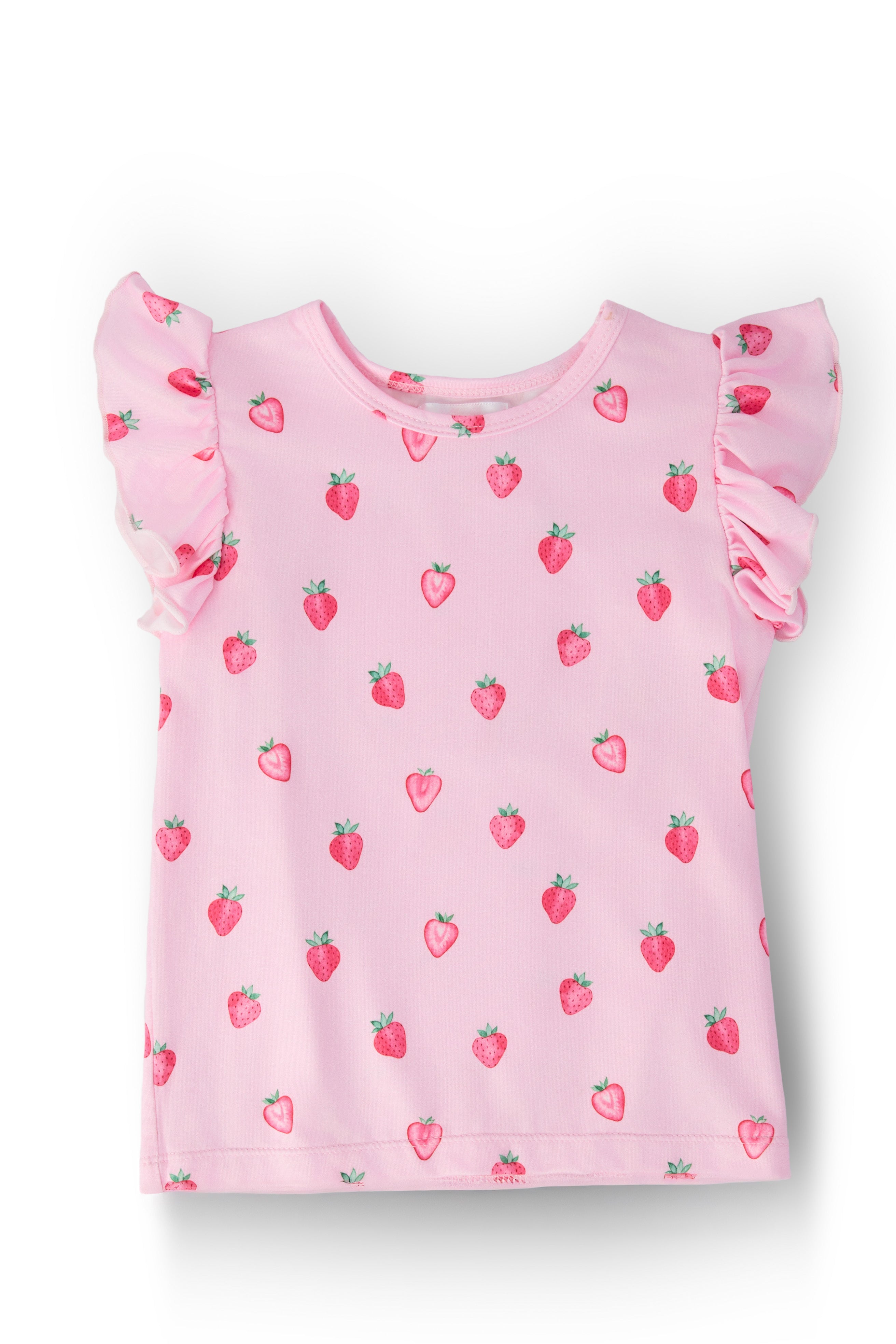 Sweet Strawberries S/S Ruffle Tee by Mila & Rose ®