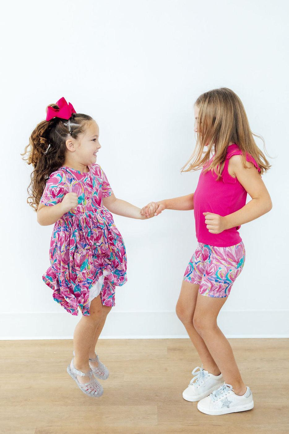 Sweetheart Scribble S/S Pocket Twirl Dress by Mila & Rose ®