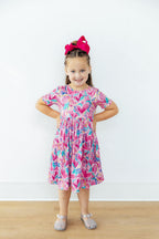 Sweetheart Scribble S/S Pocket Twirl Dress by Mila & Rose ®