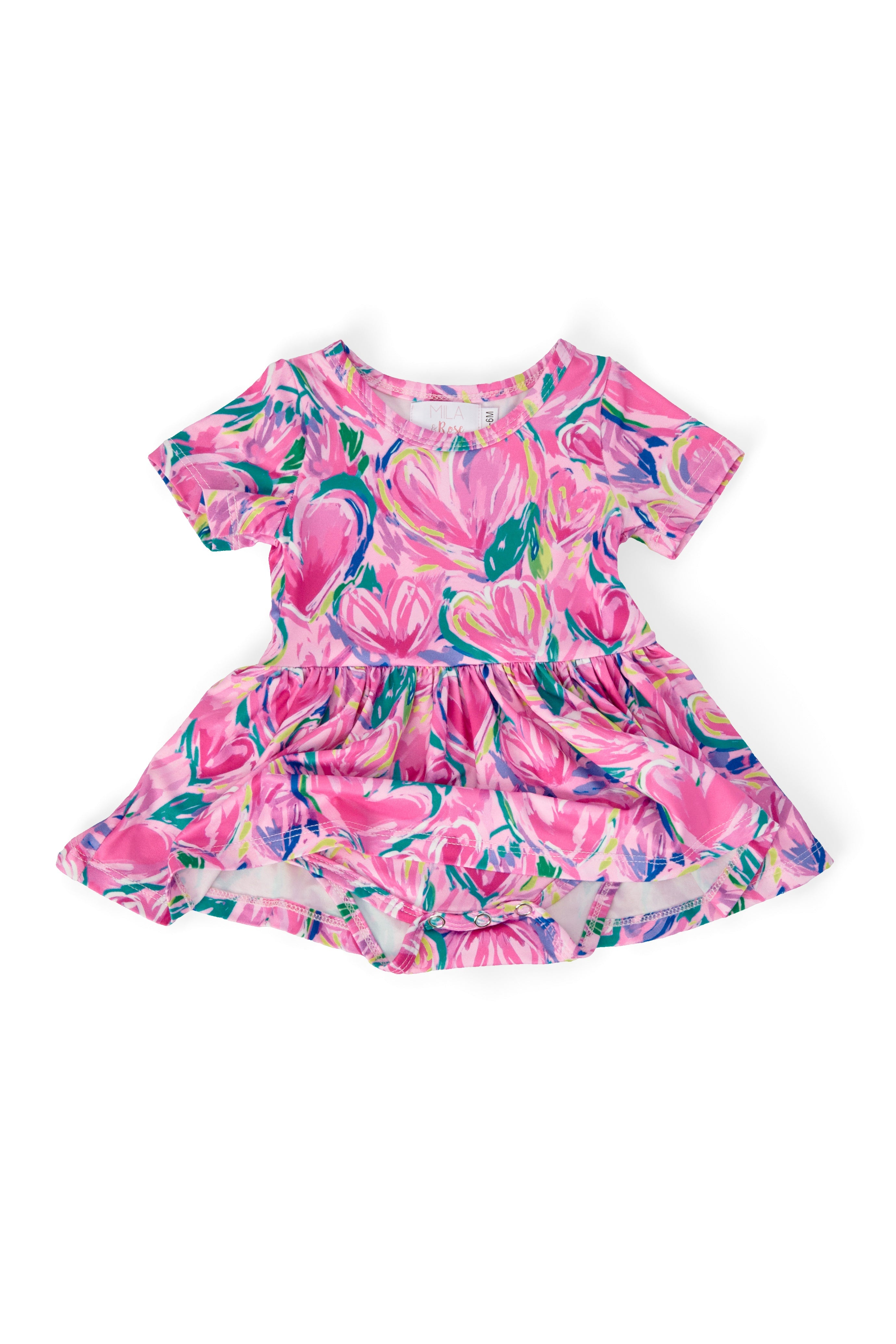 Sweetheart Scribbles S/S Twirl Bodysuit by Mila & Rose ®