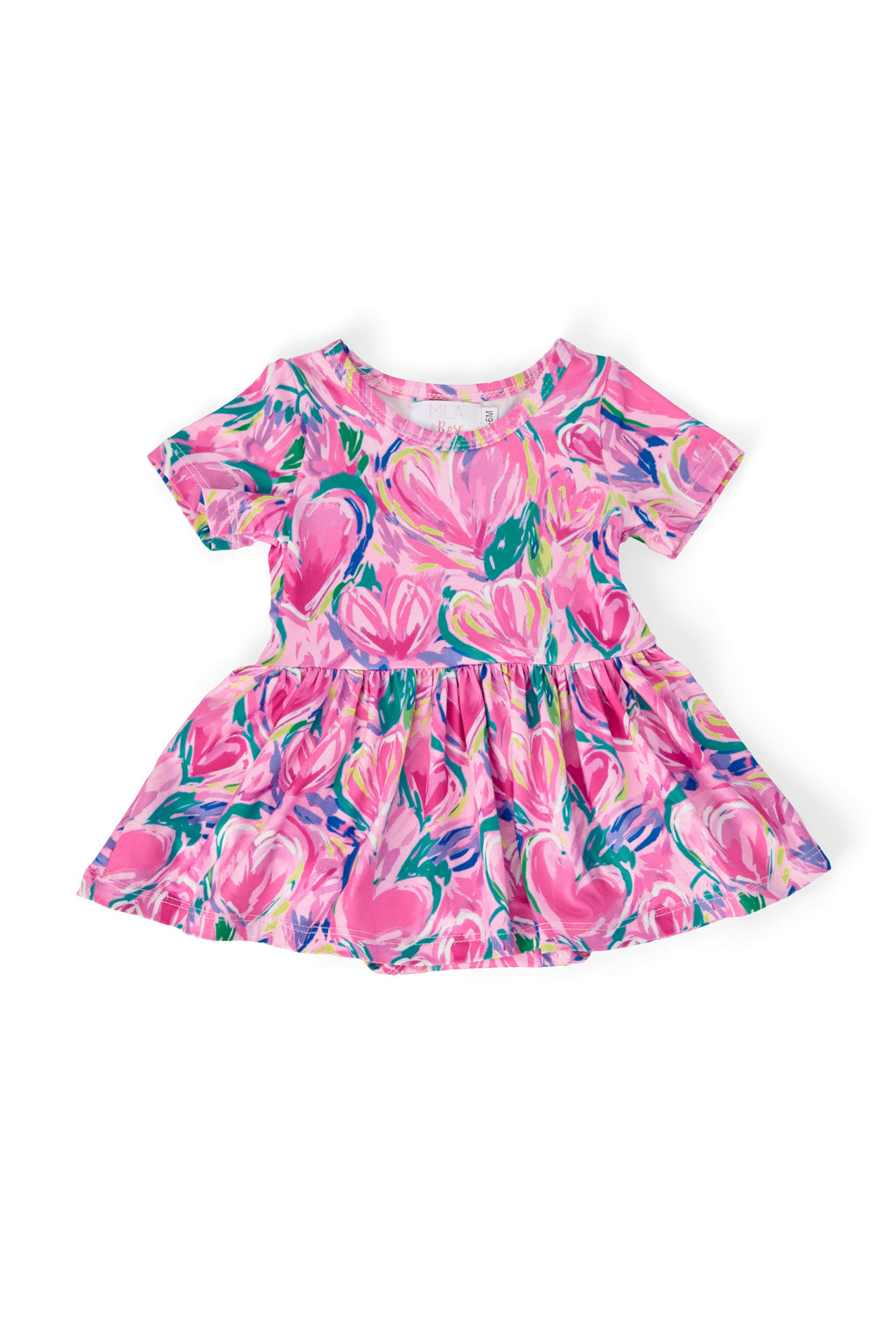 Sweetheart Scribbles S/S Twirl Bodysuit by Mila & Rose ®